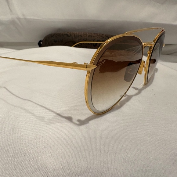 NEW! DITA AXIAL DTS502-03-GLD YELLOW GOLD W/BROWN/PINK GRADIENT LENS 100% AUTH. - Picture 2 of 7